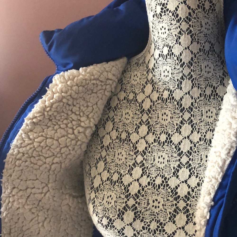 Hollister Cozy Blue Hooded Bomber Jacket Size XS - Picture 5 of 6